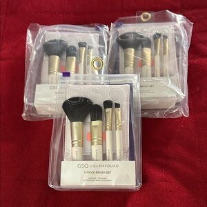 3 Sets GLAMSQUAD 5 Piece Brush Sets